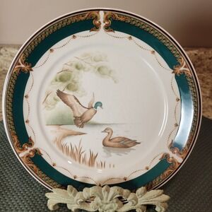 VTG Keltcraft Noritake Wicklow Green Mallard Ducks Salad Plate